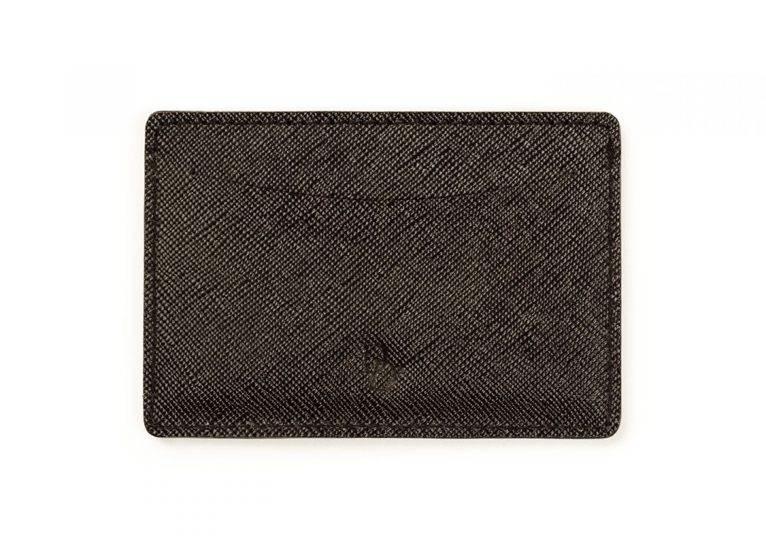 Black Leather Credit Card Holder - Imagen 4