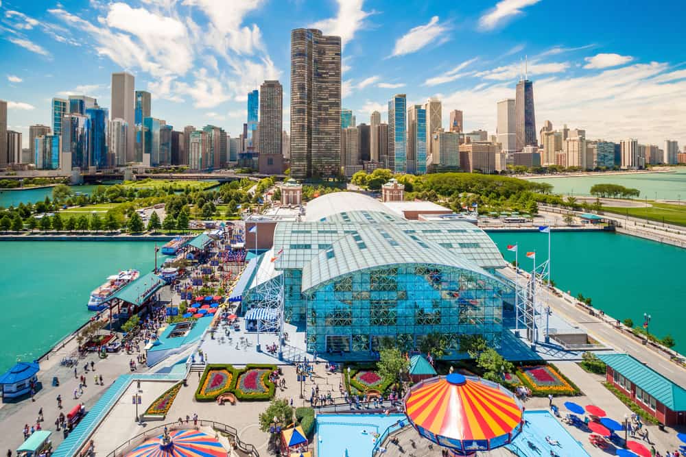 En el Muelle de la Armada puedes disfrutar del Chicago Children’s Museum, el IMAX Theater, la Centennial Wheel, el Crystal Gardens, entre otras variadas atracciones!